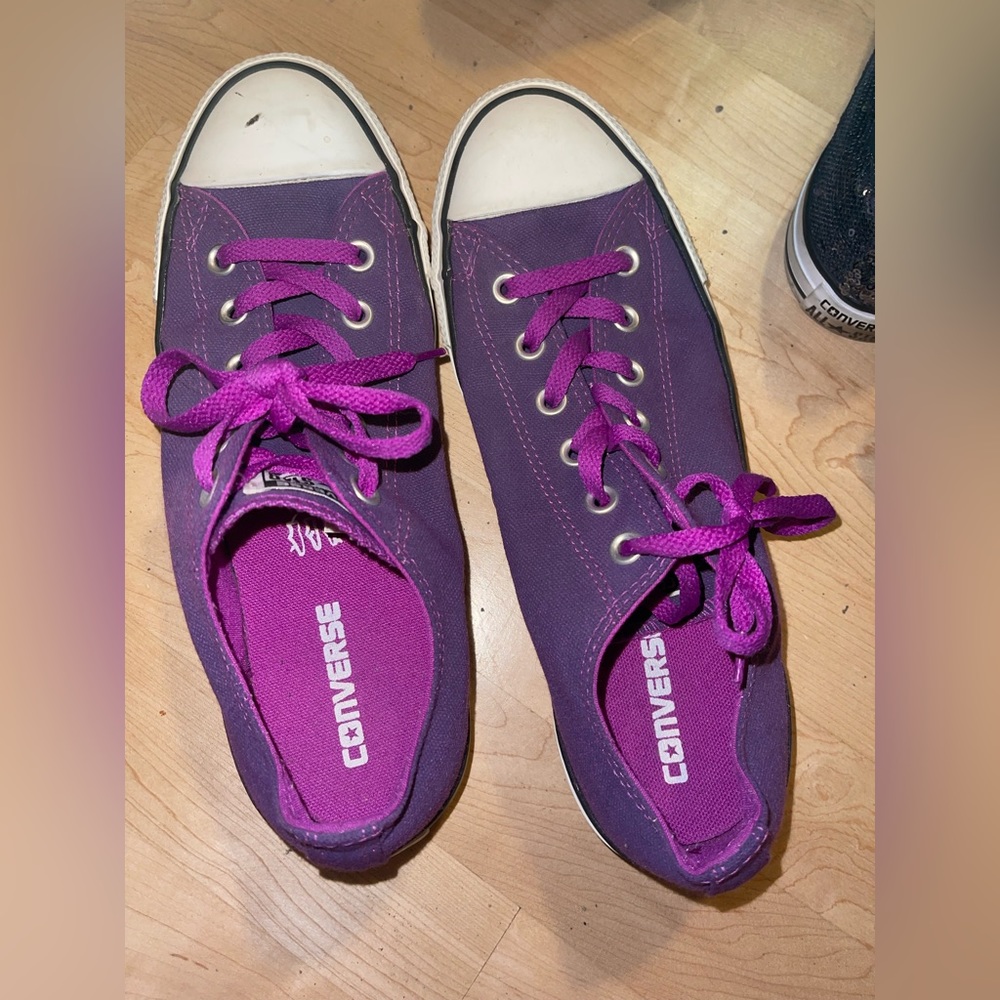 Purple converse size 10